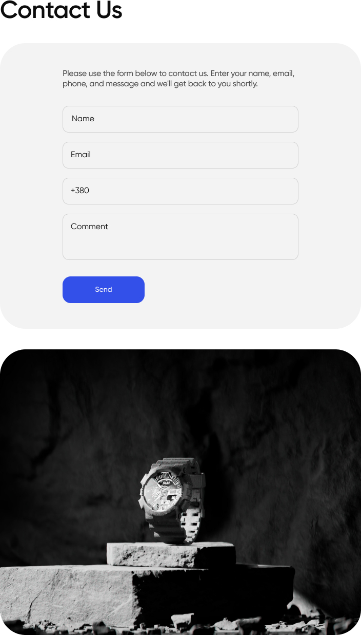 Contact Us Banner